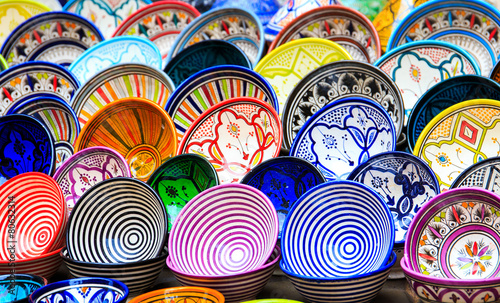 Fotografia Traditional ceramic pottery in Morocco