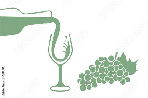 Wein Einschenken - Weißwein