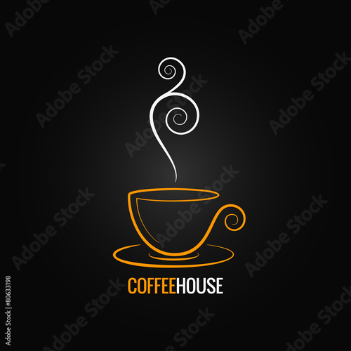 coffee cup ornate design background