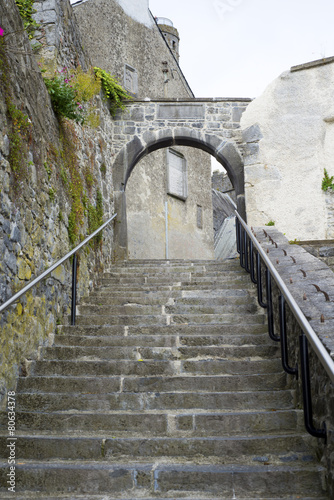 Fototapeta Naklejka Na Ścianę i Meble -  ancient steps in the city of kilkenny