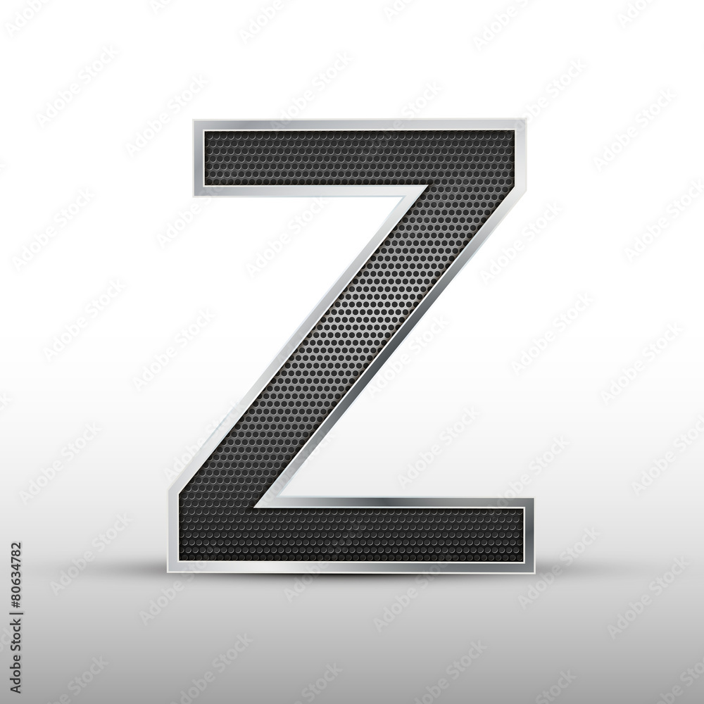 Fototapeta premium 3d speaker grille letter Z