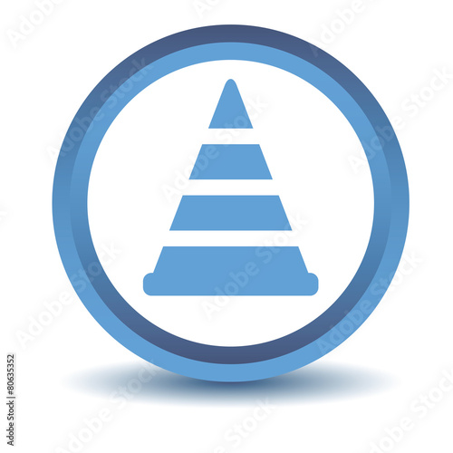 Blue Worker sign icon © ylivdesign