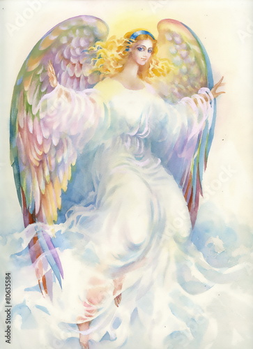 Beautiful angel with wings