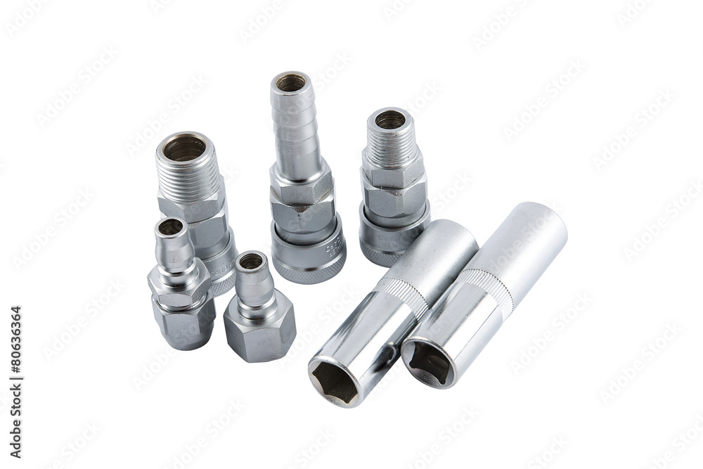 coupler set isolated on white background coupler set isolated on white background