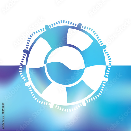 Lifebuoy symbol - marine Equipment