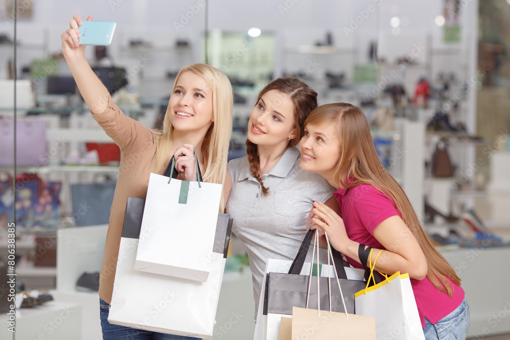 Use of phone at shopping