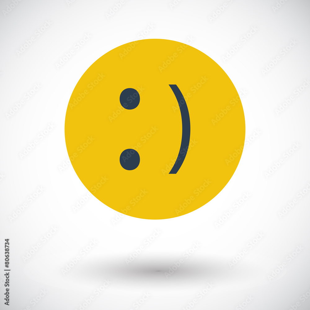 Fototapeta premium Smile icon.