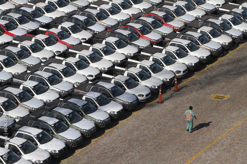 Fahrzeuge im Hafen von Santos (Brasilien)