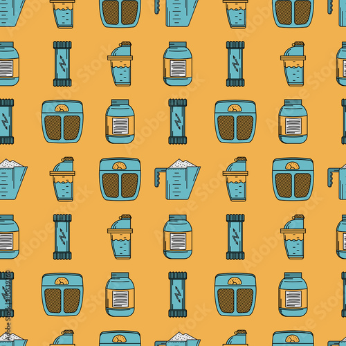 Colored vector background for sport nutrition