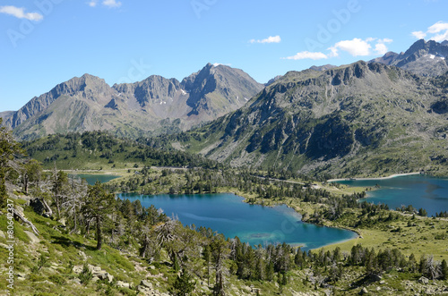 Mountainous lakes in the French Pyrenees