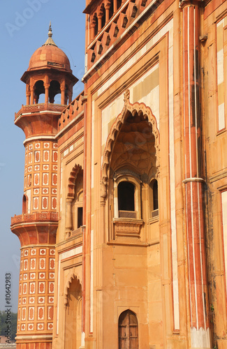 Closeup of facade of Safdarjung Tomb, New Delhi, India