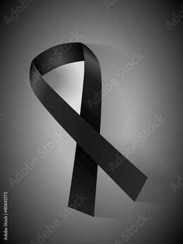 mourning ribbon background