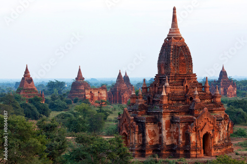 Ancient pagoda in Bagan archaeological zone, Myanmar