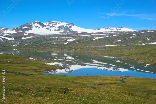 Summer fjell landscape in Northern Norway