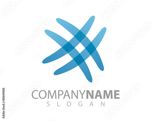 abstract logo - cross - hashtag