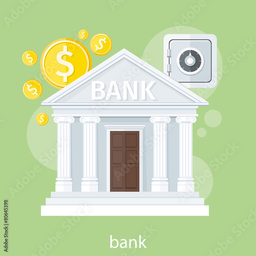 Bank office symbol