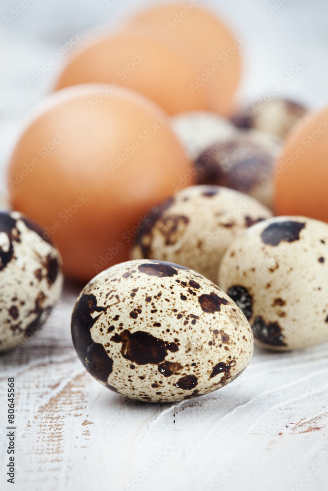 Fresh eggs on a table Fresh eggs on a table