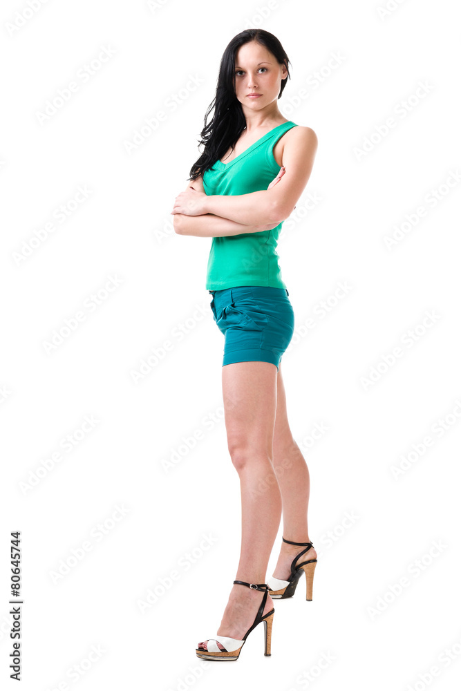 portrait of sexy young woman isolated on white portrait of sexy young woman isolated on white