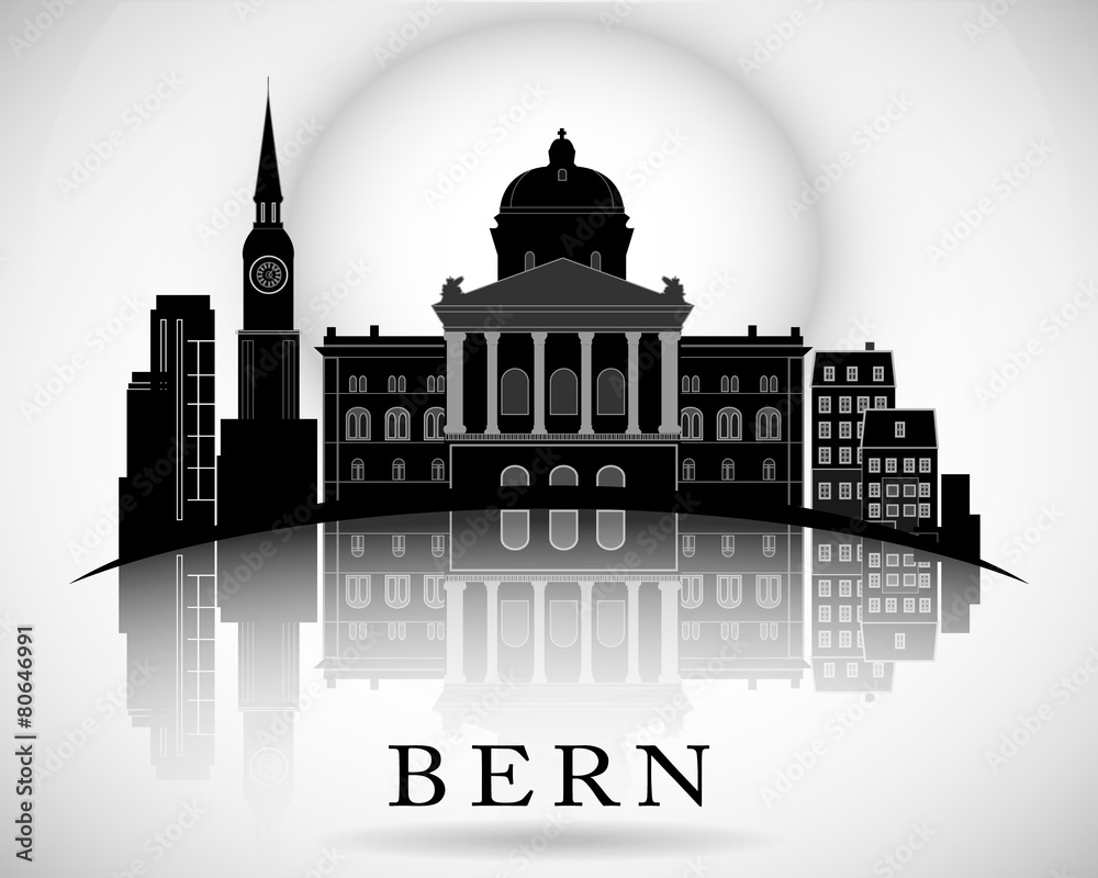 Modern Bern City Skyline Design