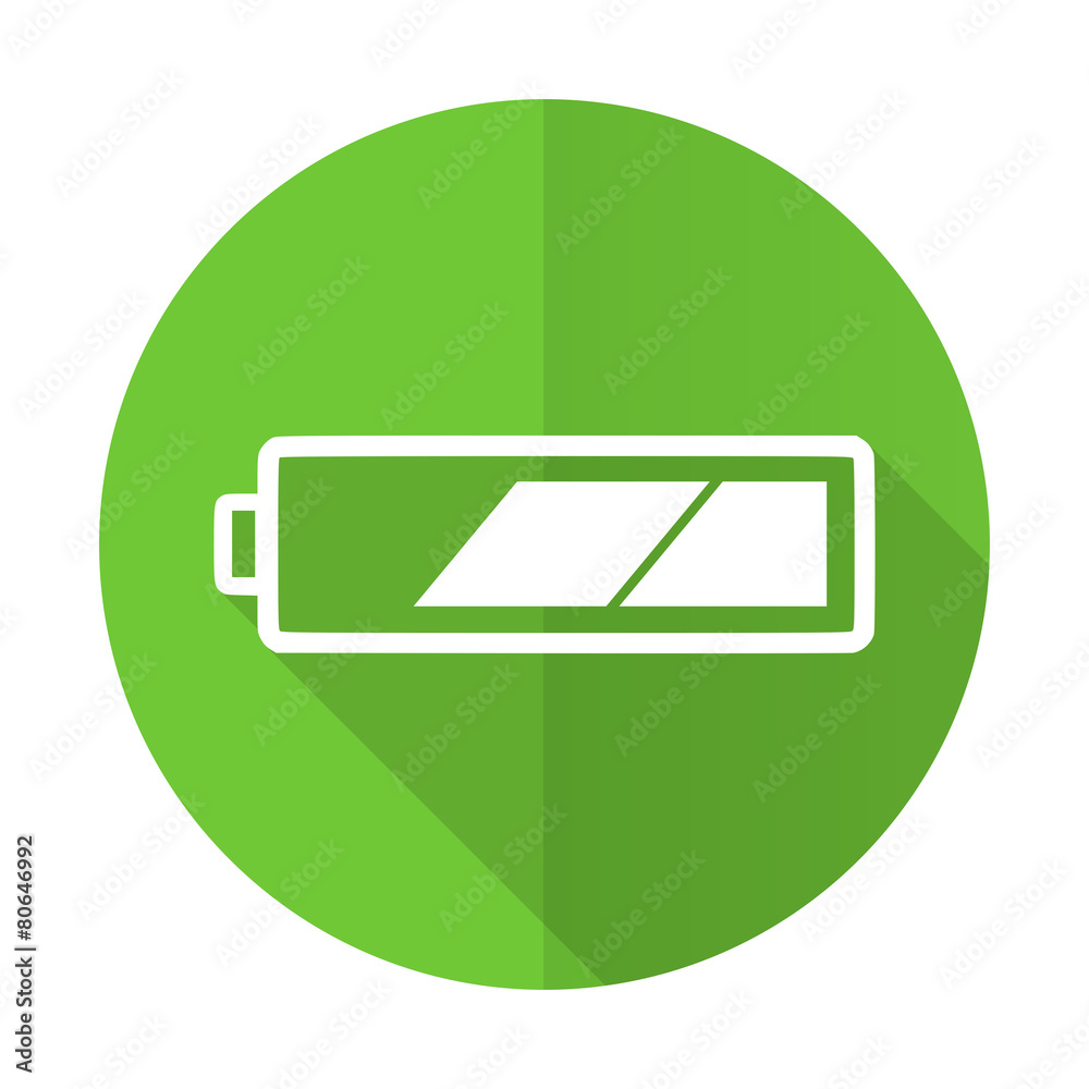 battery green flat icon charging symbol power sign battery green flat icon charging symbol power sign