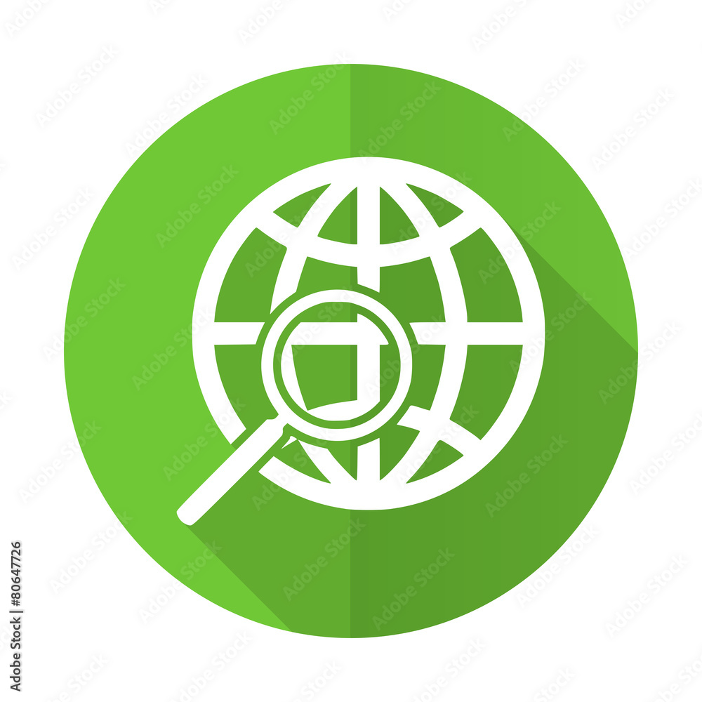 search green flat icon search green flat icon