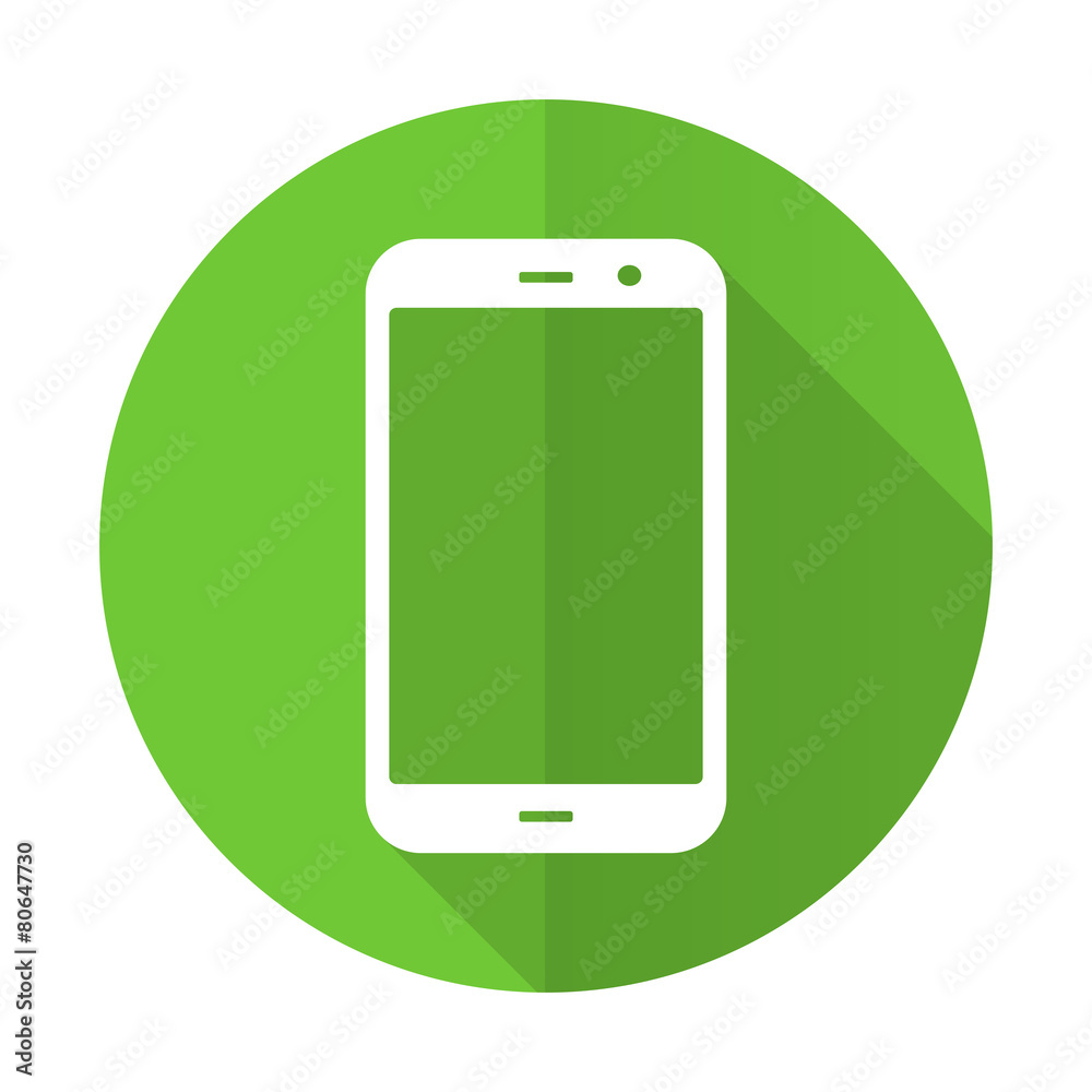 smartphone green flat icon phone sign smartphone green flat icon phone sign