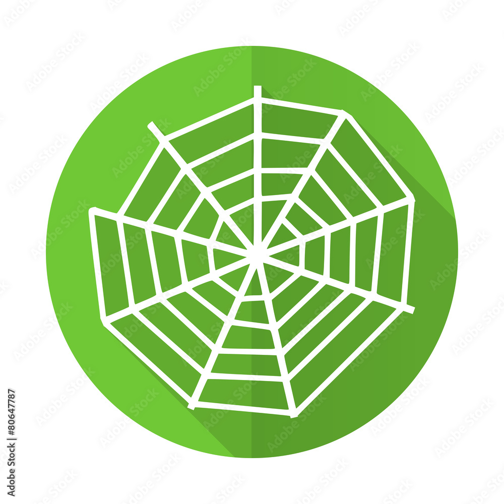 spider web green flat icon spider web green flat icon
