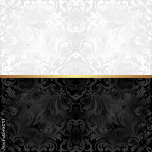 ornate background black and white