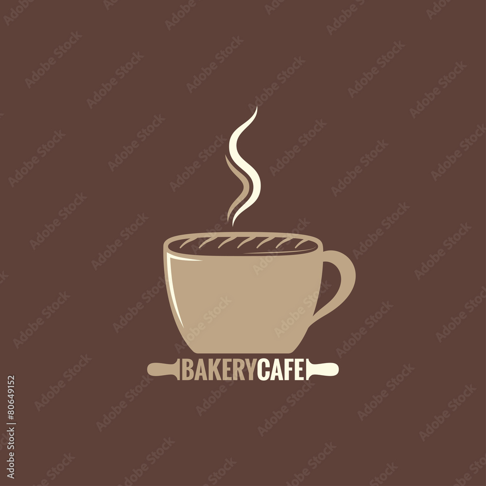 Obraz premium coffee cup bakery concept background