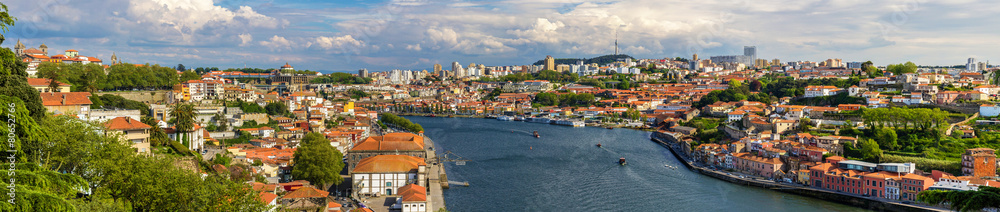 Panorama of Porto and the Douro river - Portugal