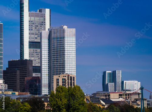 Skyscrapers in the center of Frankfurt, Germany