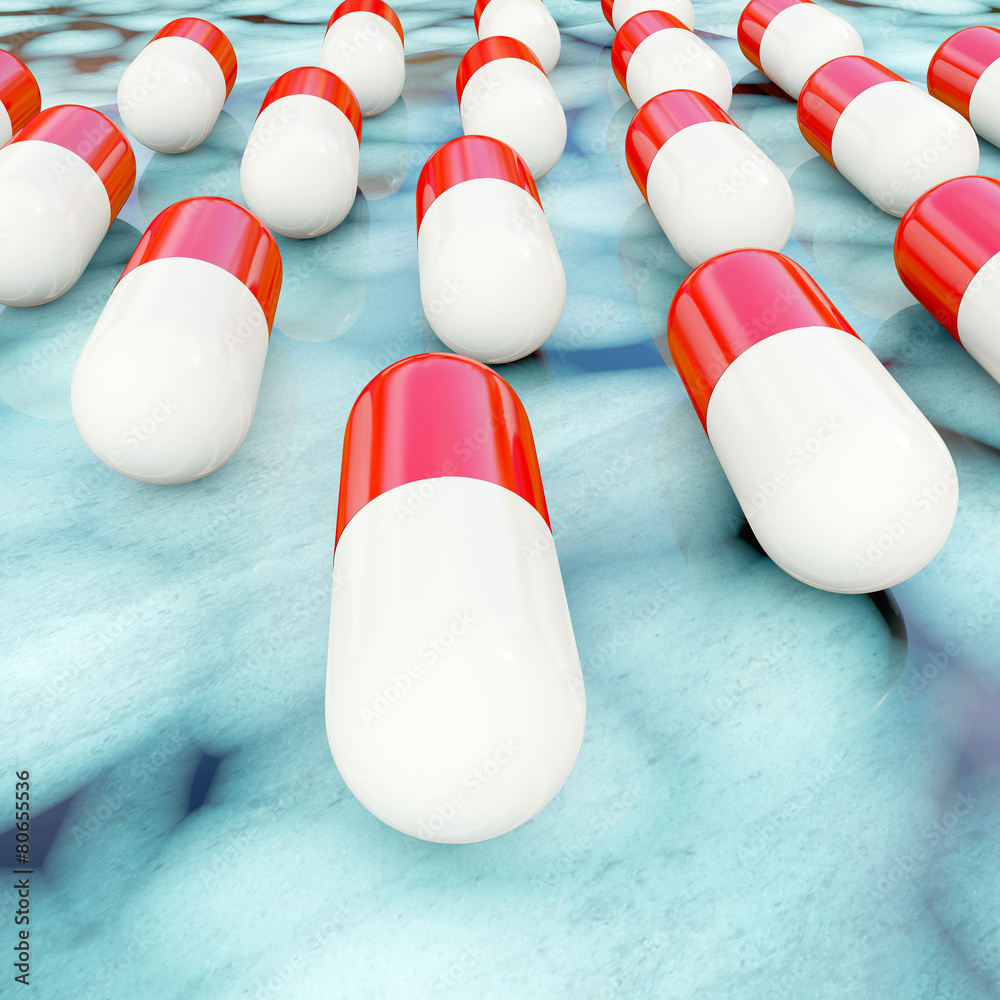 Tabletten - 3d Render