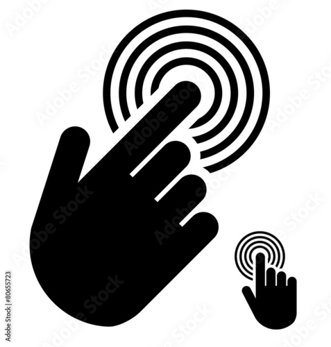 Touch or touchscreen symbol