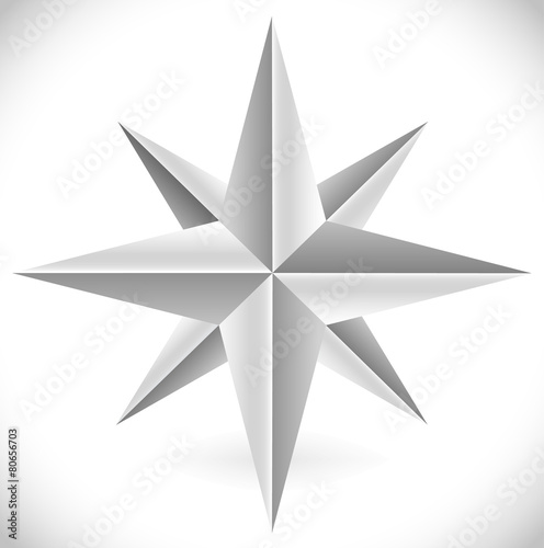 Abstract polished, faceted gem