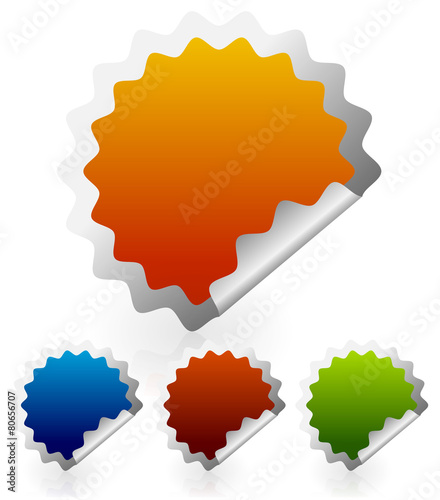 Colorful vector stickers