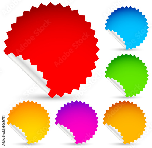 Colorful vector stickers