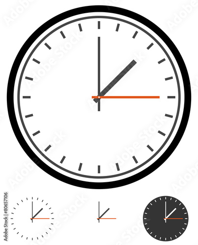 Clock, clockface vector. Time, schedule vector