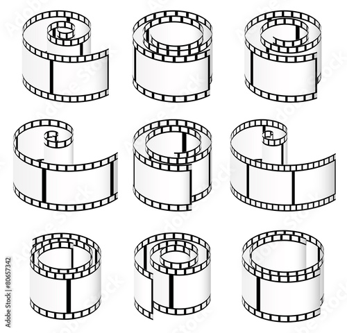 Filmstrips vectors for photography concept (eps10)