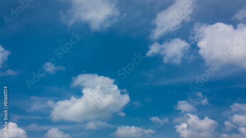 Cloudscape on dailight summer season photo
