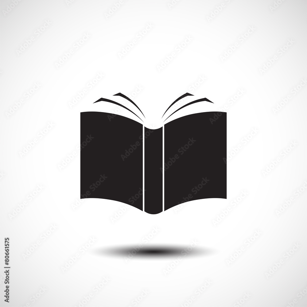 Open book icon. Vector illustration Open book icon. Vector illustration