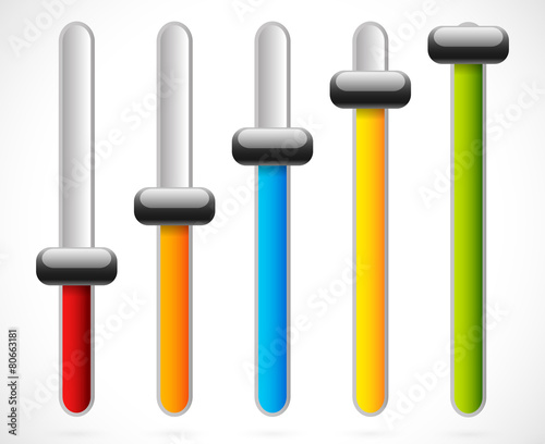 Vertical sliders, adjusters