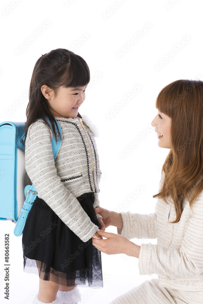 会話をする親子 会話をする親子