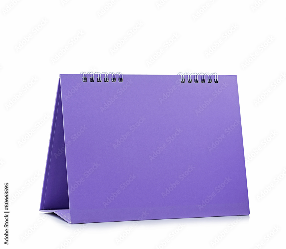 desktop calendar isolated on white background desktop calendar isolated on white background