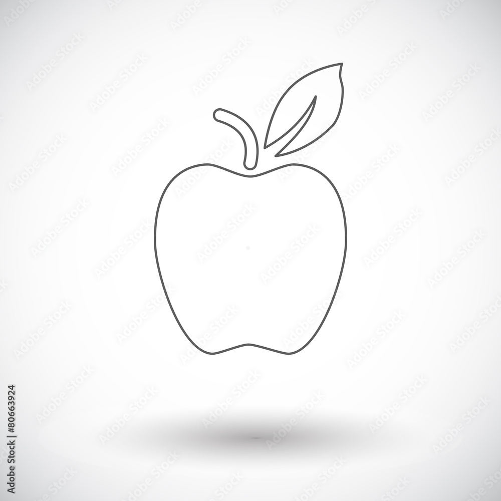 Apple flat icon Apple flat icon