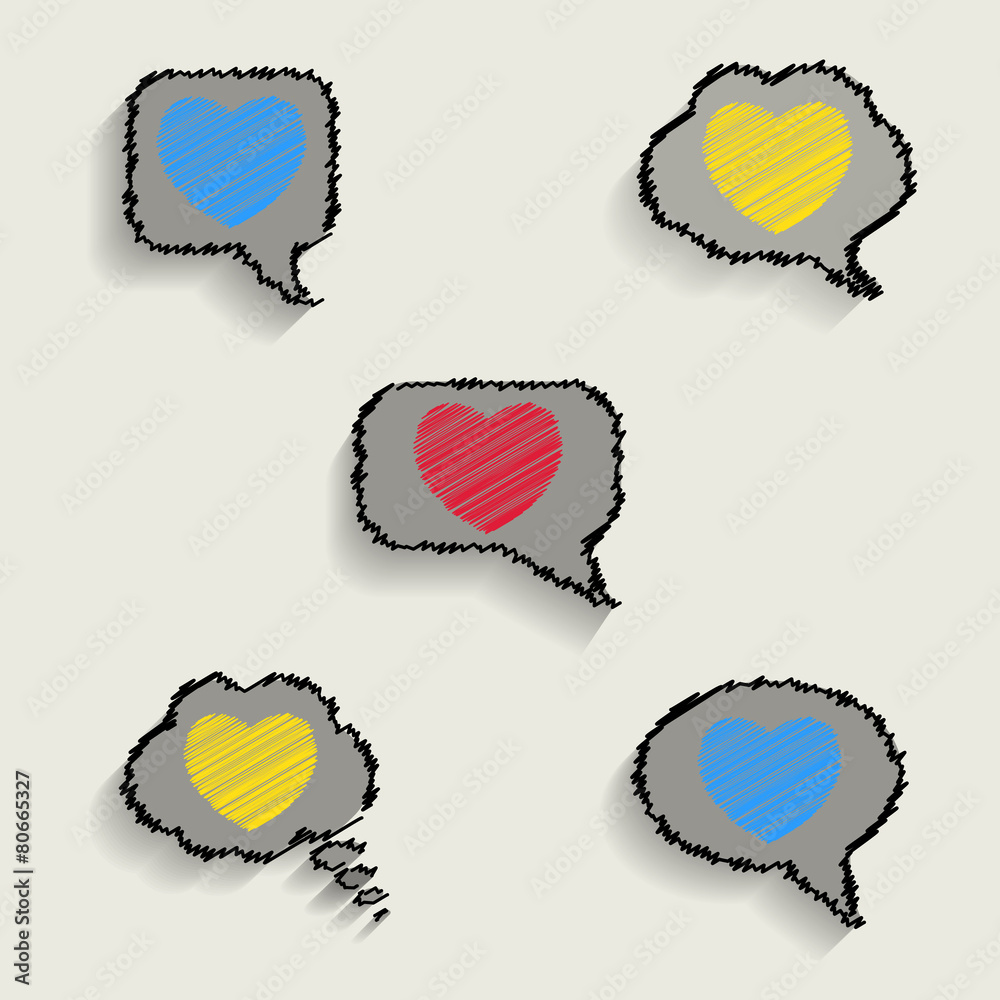 Colorful speech bubbles Colorful speech bubbles