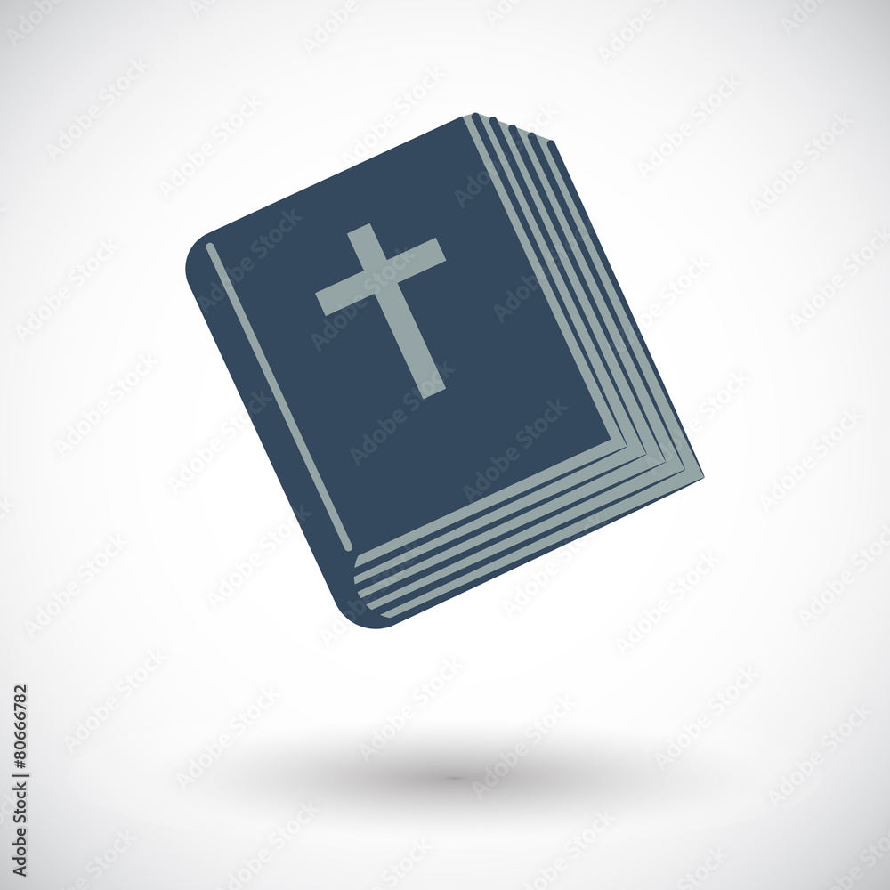 Obraz premium Bible single icon.
