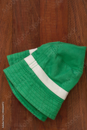 green baby hat