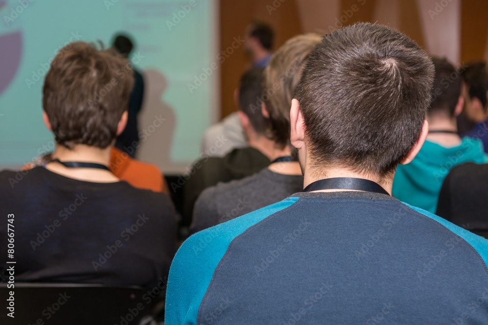 Obraz premium Audience at a conference.