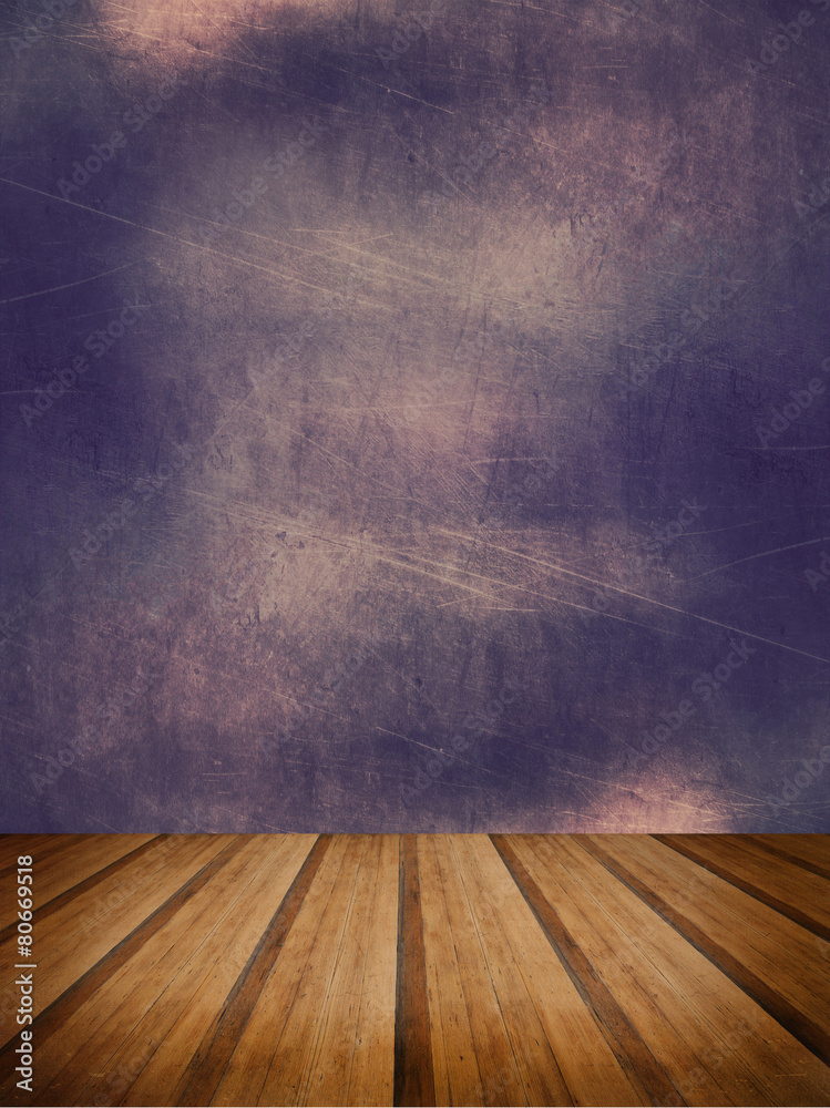 Retro grunge texture background with wooden floor platform foreg Retro grunge texture background with wooden floor platform foreg
