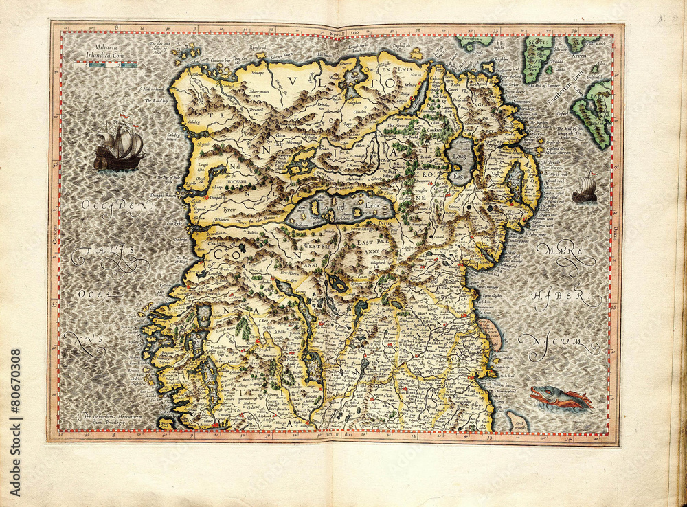 Obraz premium Vintage map